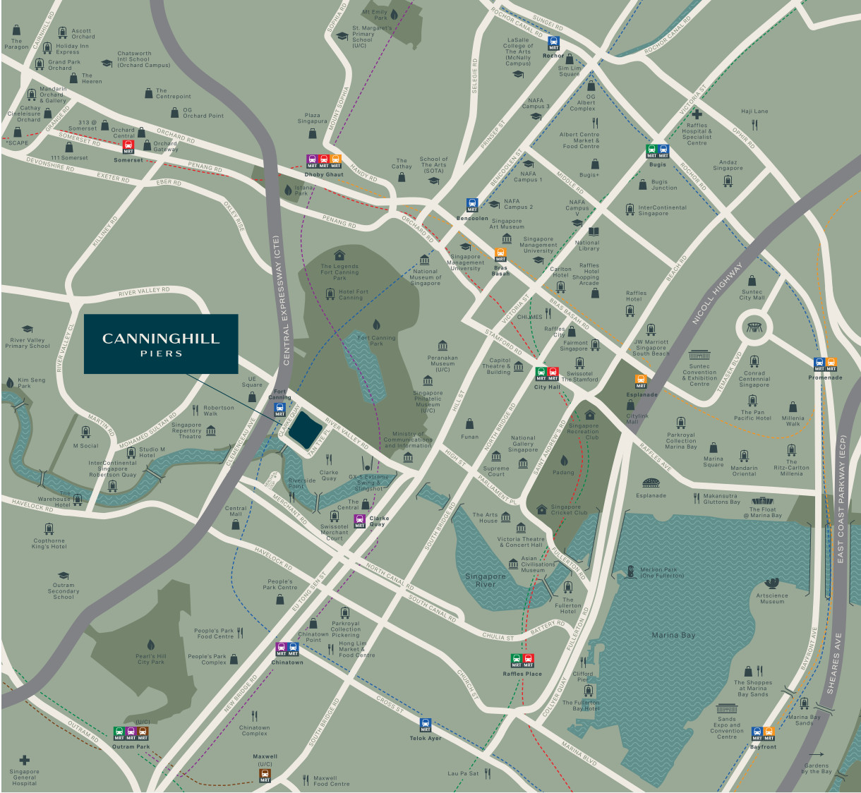 Canninghill Piers location